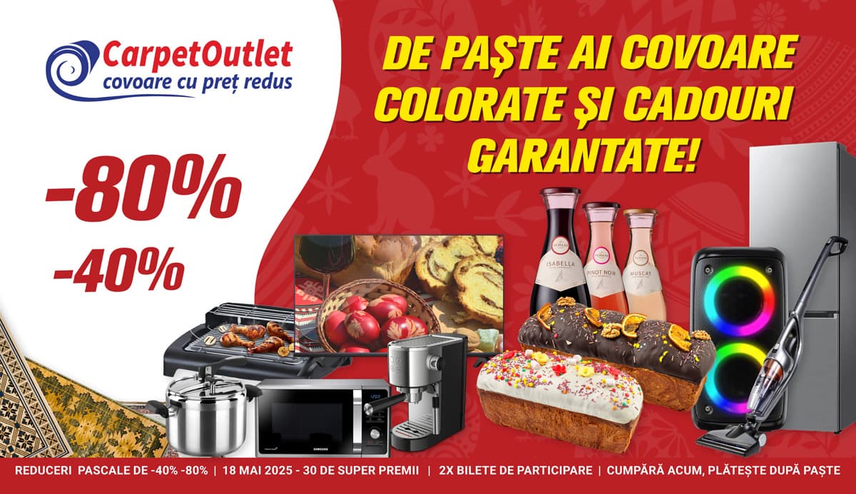 De Paște: Covoare Colorate și Cadouri Garantate! Surprize Dublate