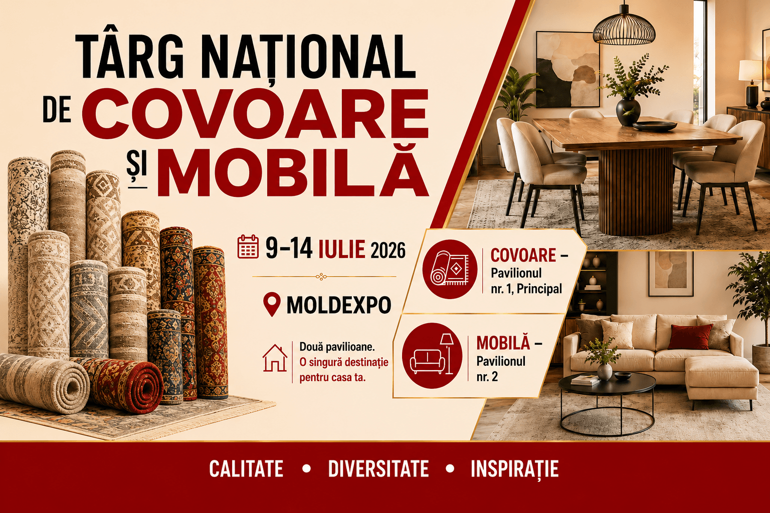 Национальная ярмарка ковров и мебели в Moldexpo: 9–14 июля