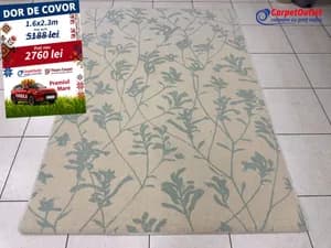 Прямоугольный ковер из шерсти Floare Carpet 160x230 740013
