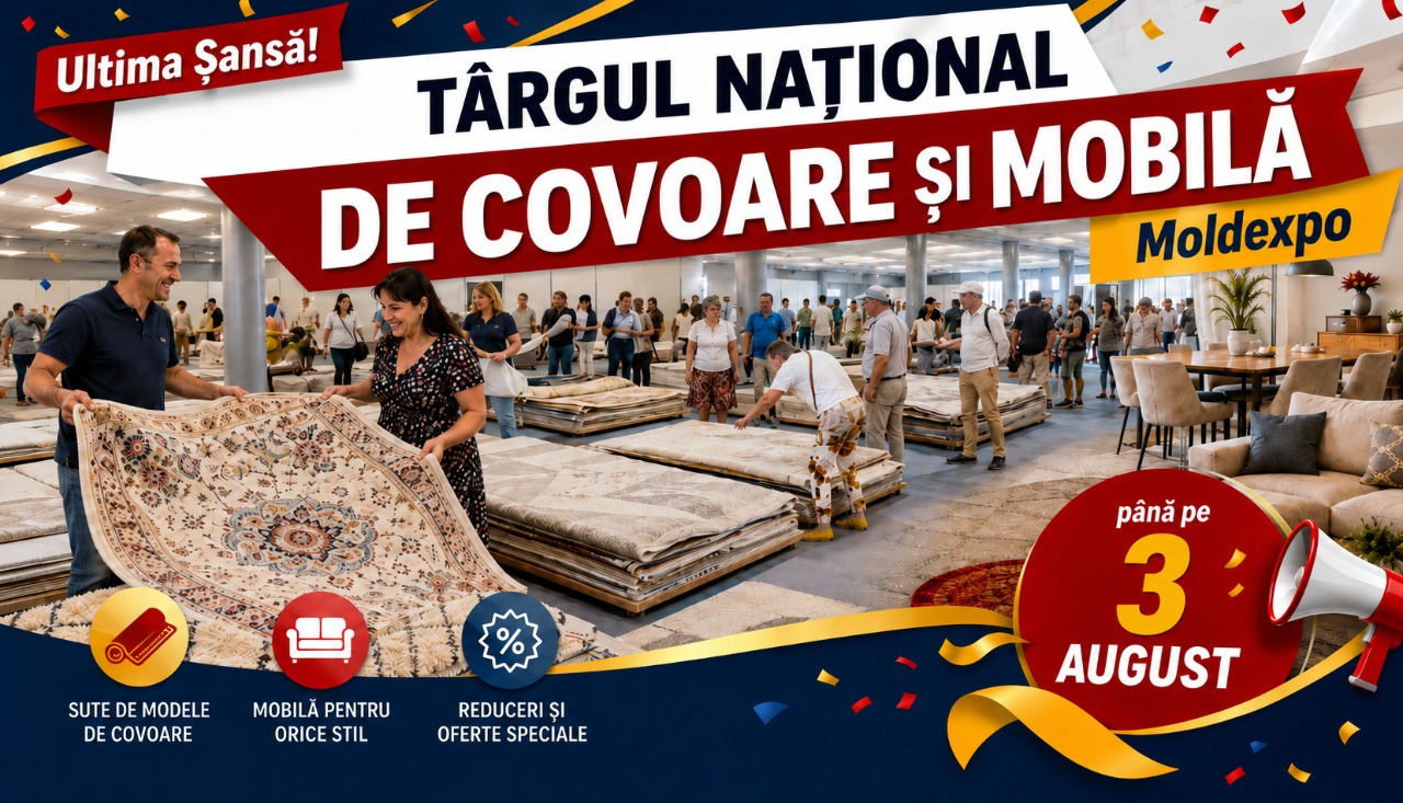 Ultima șansă la Târgul Național de Covoare și Mobilă de la Moldexpo